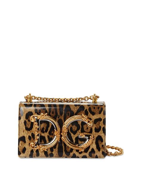 Dolce & Gabbana DG Girls Leopard Print Crossbody .